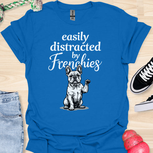 Easily distracted by frenchies - V16 - The Distracting Paw Two T-Shirt